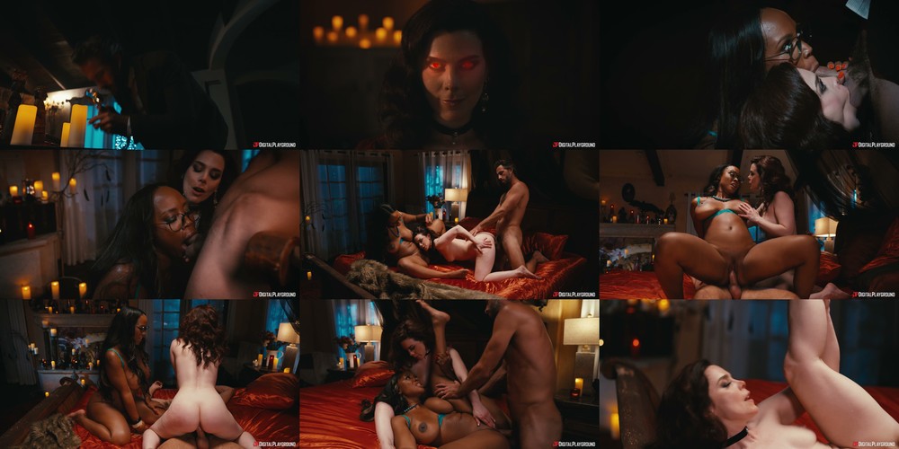 Scene screenshots from August Skye, Nicole Emma Vaunt, Lucas Frost - Paranormal Seduction (2026-05-14) (DigitalPlayground)