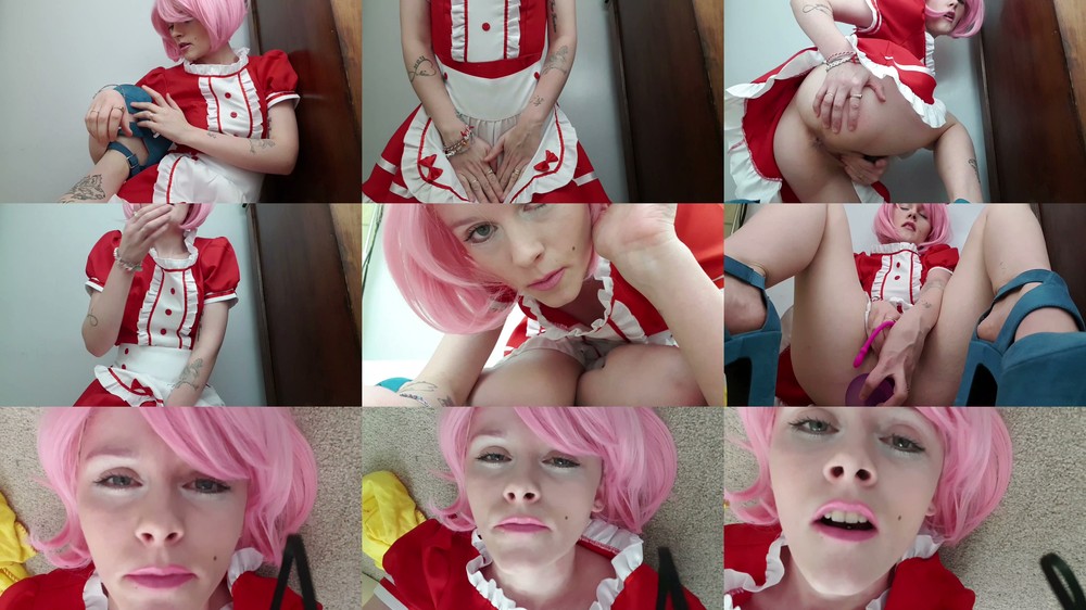 Scene screenshots from Sydney Harwin - Little Maid Masturbates On Shift (Unknown)