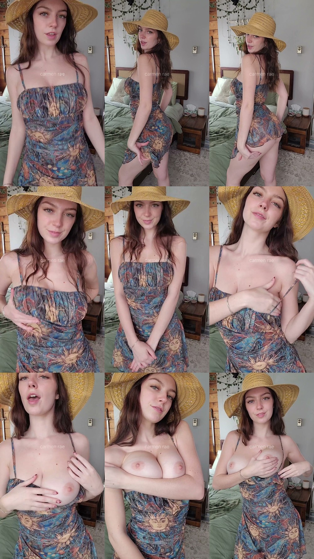 Scene screenshots from Makoshake (Carmen-rae) - Dresses (OnlyFans)