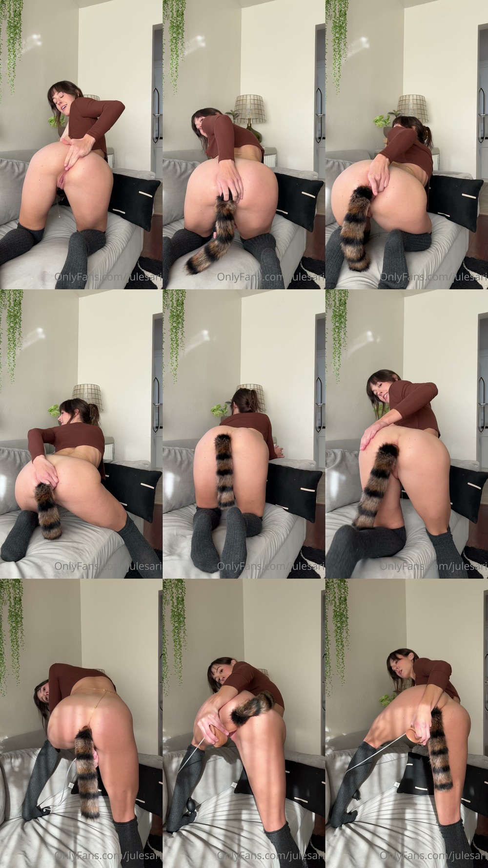 Scene screenshots from julesari (RevolutionaryElk1210) - Tail Plug (OnlyFans)