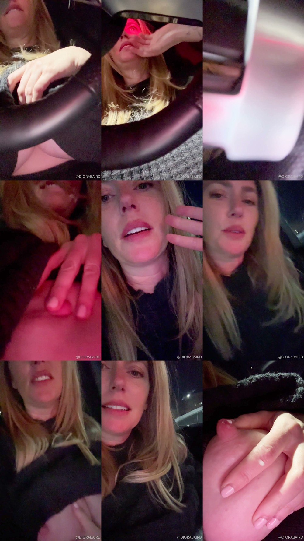 Scene screenshots from Diora Baird - Lactating (OnlyFans)