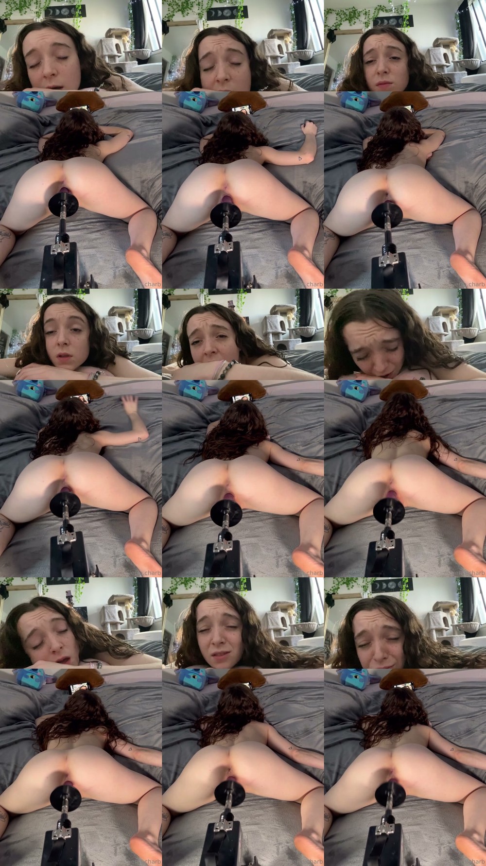 Scene screenshots from Sierra.Charb - Machine (OnlyFans)