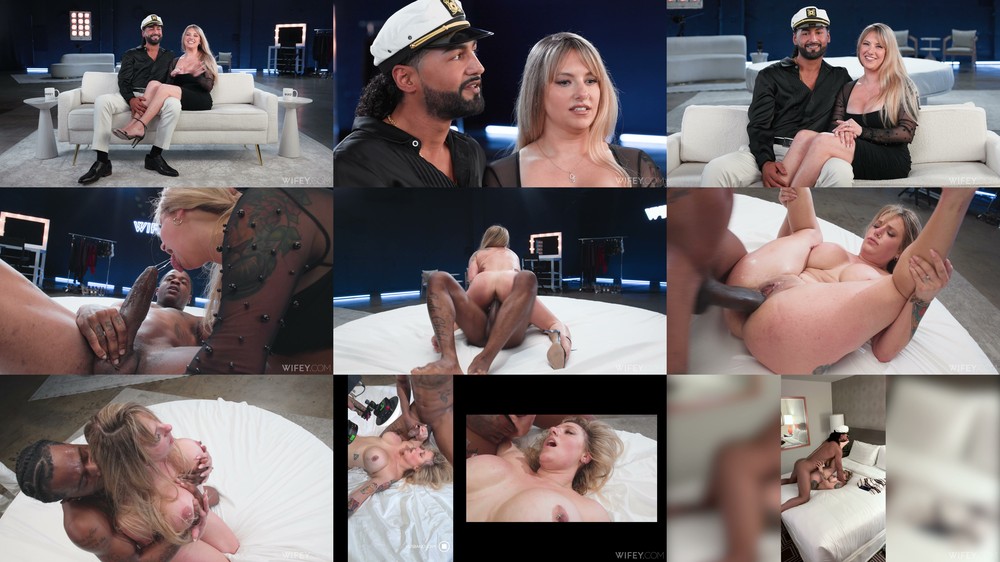 Scene screenshots from Jackie Diary - Jackie and Chris: Married Blonde Fucks Massive Black Cock (Wifey)