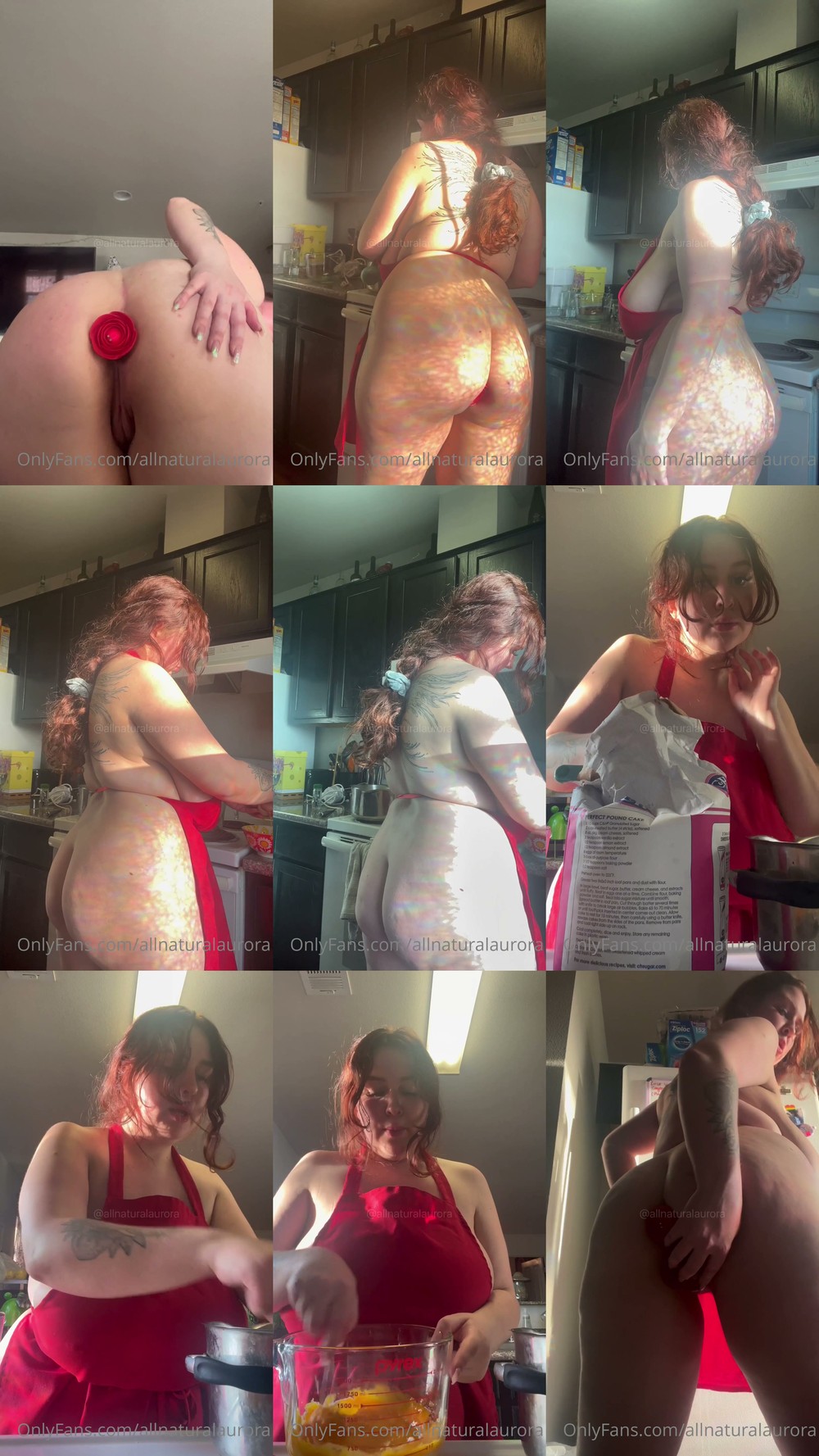 Scene screenshots from Cayenna Wiley (allnaturalaurora) - Buttplug (OnlyFans)