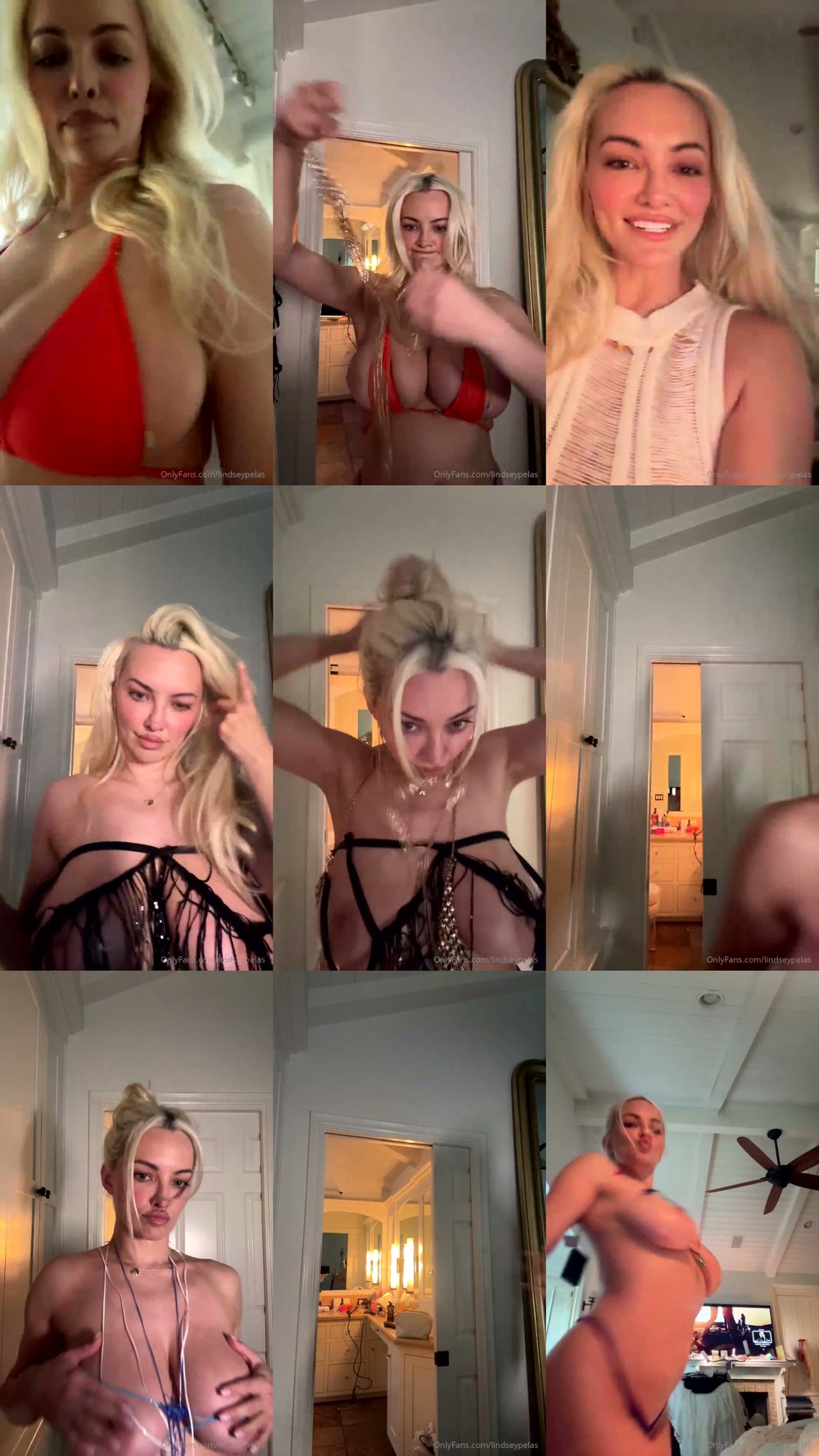 Scene screenshots from Lindsey Pelas - Try On (OnlyFans)