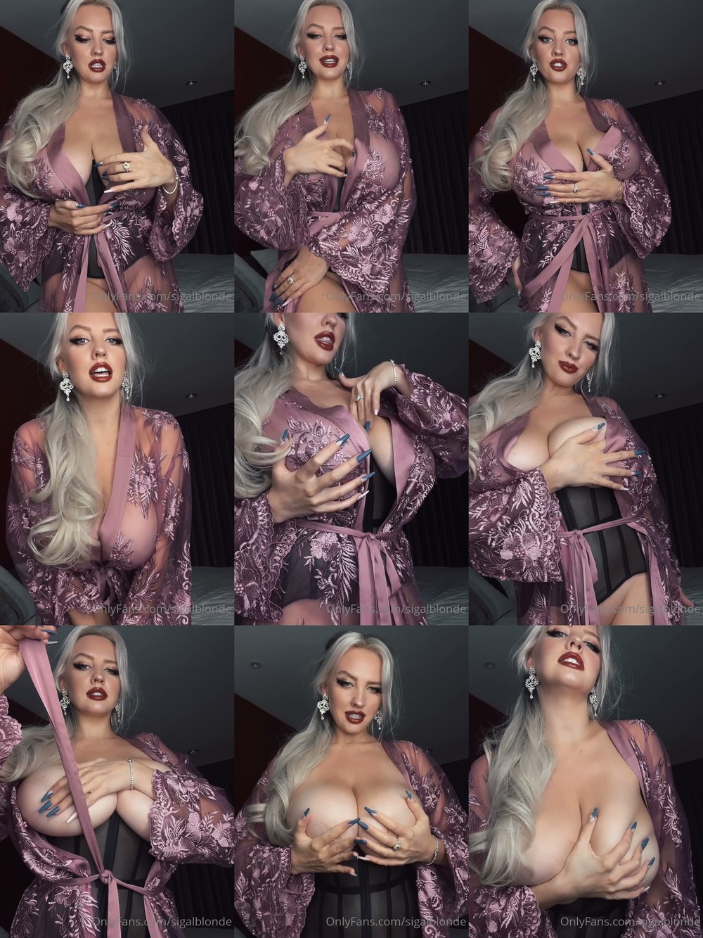 Scene screenshots from Sigal Acon - Solo (OnlyFans)