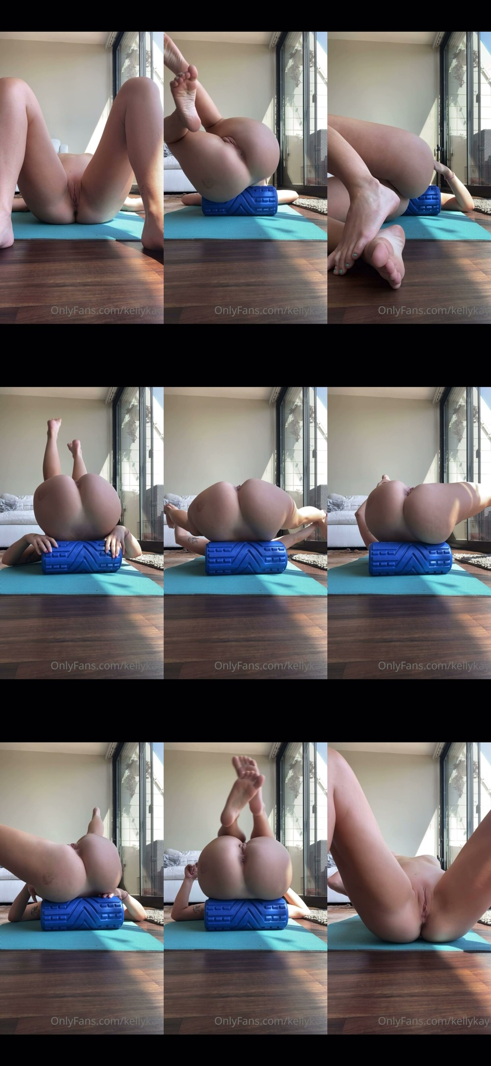Scene screenshots from Kelly Kay - Yoga (OnlyFans)
