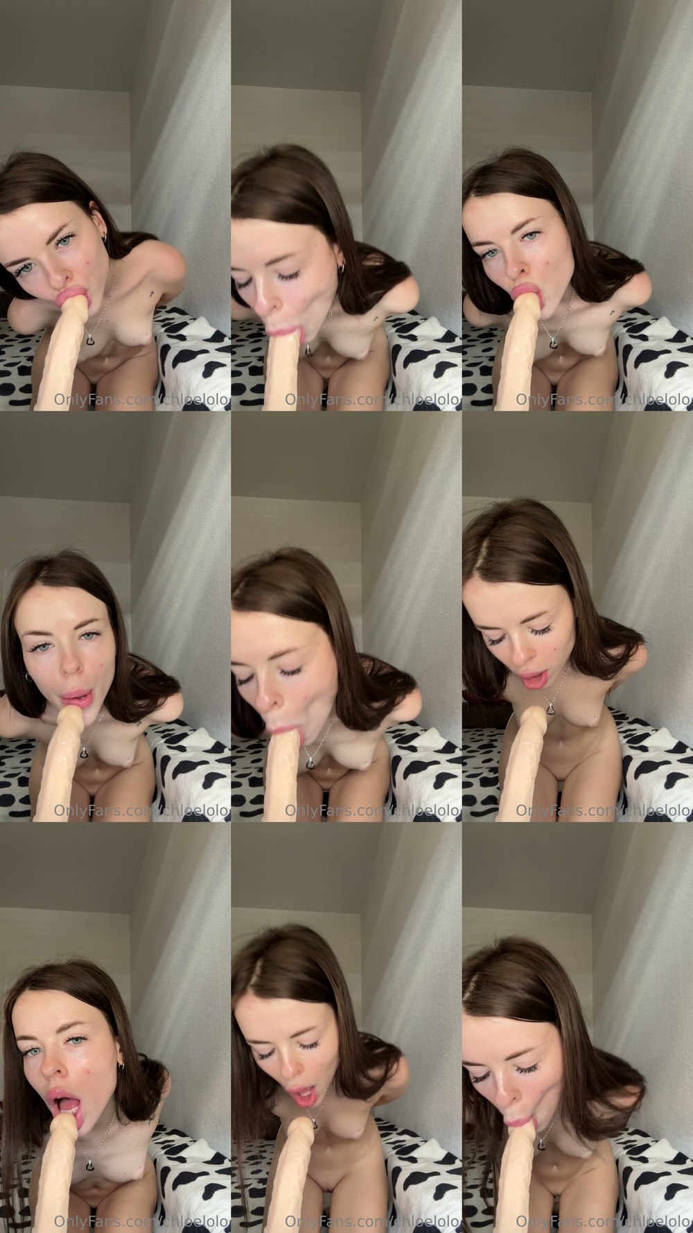 Scene screenshots from chloecuttie (chloelolo) - Dildo Blowjob (OnlyFans)