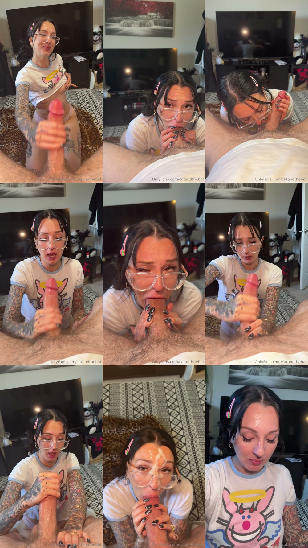 Scene screenshots from catandthebat (wittlemousey) - Blowjob (OnlyFans)