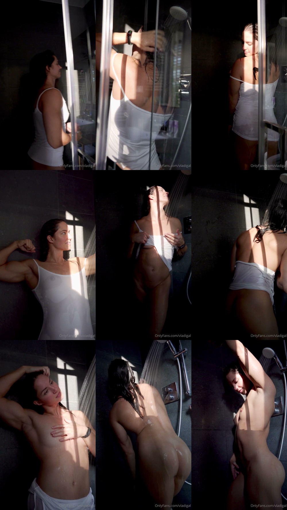 Scene screenshots from Vladislava Galagan - Shower (OnlyFans)