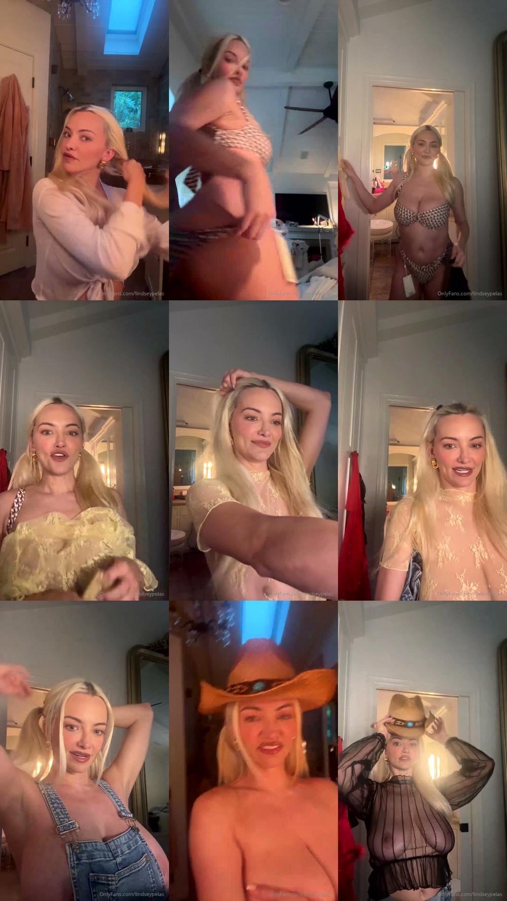 Scene screenshots from Lindsey Pelas - Livestream (OnlyFans)