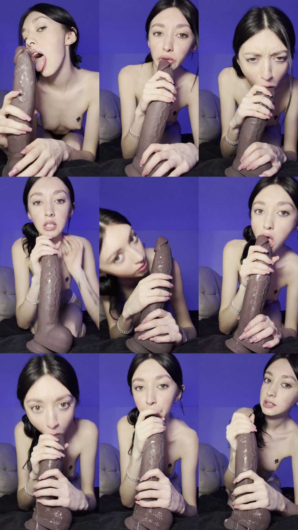 Scene screenshots from Xenadreamx - BBC Dildo Blowjob (OnlyFans)