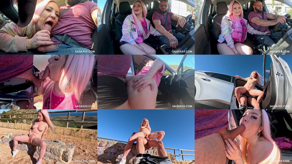 Scene screenshots from Maria Gail - Pink Haired Latina in Intense Car Fucking (2026-06-22) (SalsaXXX)