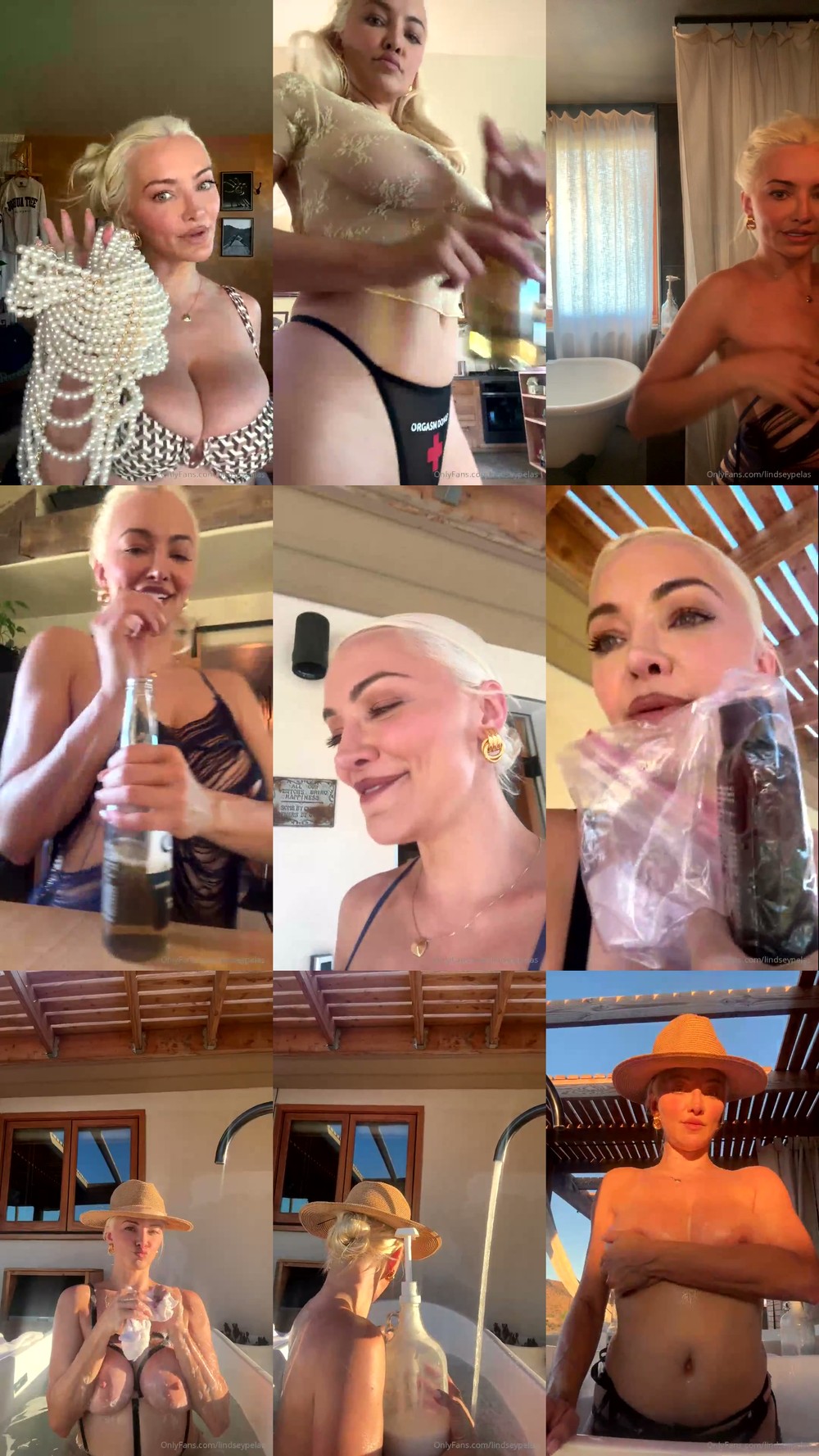 Scene screenshots from Lindsey Pelas - Livestream (OnlyFans)