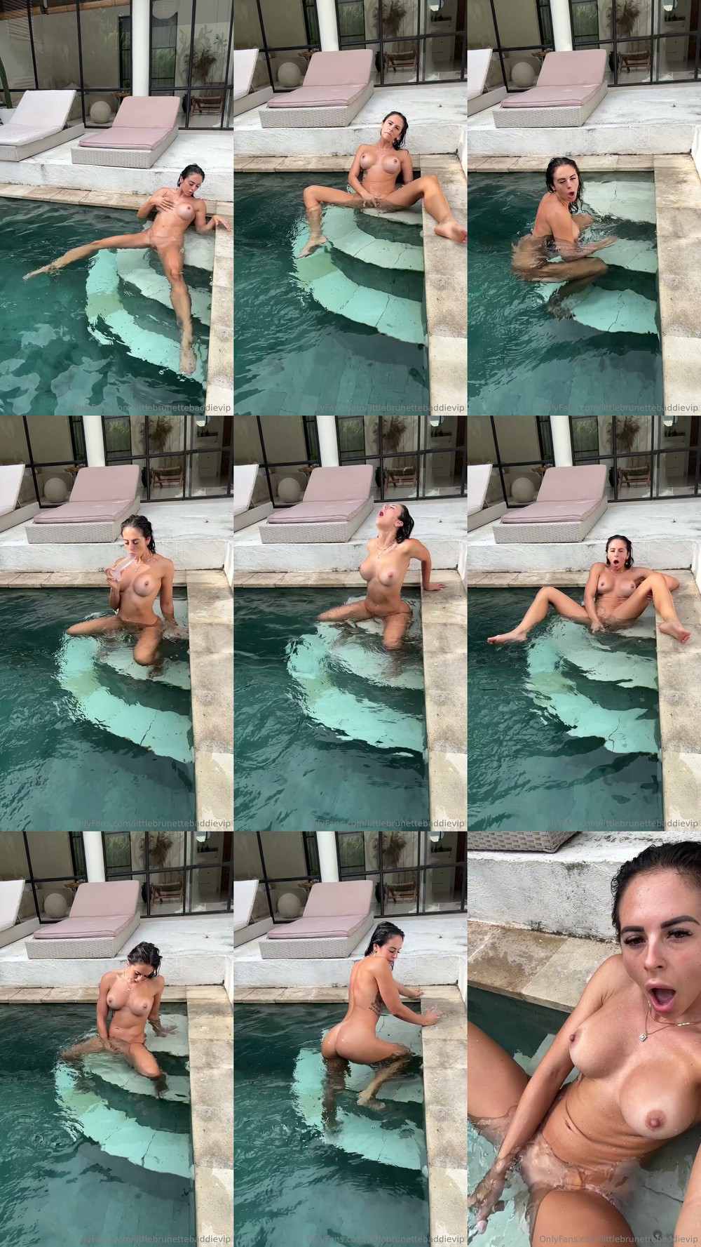 Scene screenshots from Alysha Davis - Poolside (OnlyFans)