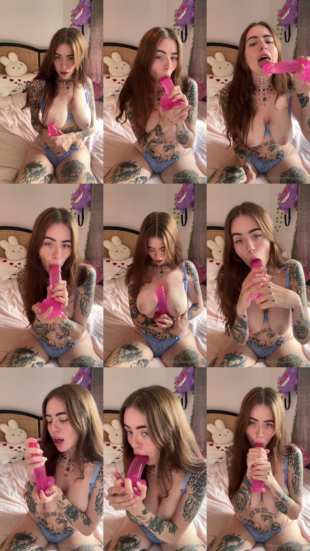 Scene screenshots from Lydiagh0st - New Solo (OnlyFans)