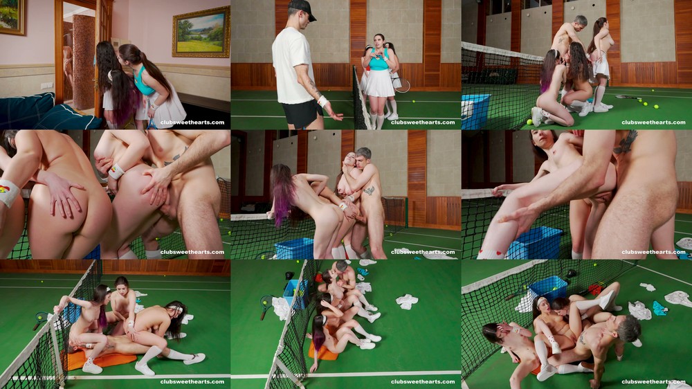Scene screenshots from Amelia Ost, Luna Lynx, Molly Kit - Wimbledon Made Me Do It 2/3 (2026-07-08) (ClubSweethearts, ClubSeventeen)