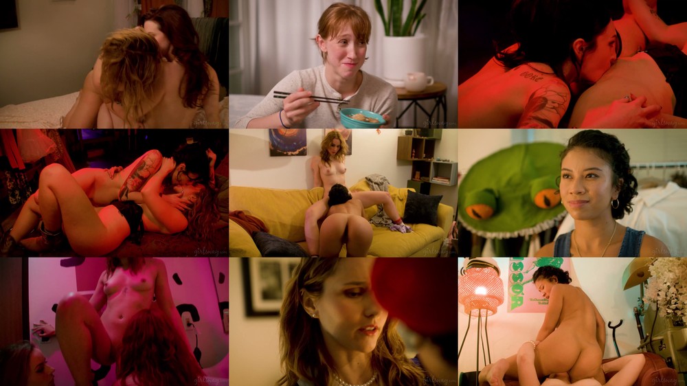 Scene screenshots from Nicole Vaunt, Ameena Green, Ophelia Fae, Siri Dahl, Charlotte Sins, Anna Claire Clouds - Straight Girls (2026-07-03) (GirlsWay)