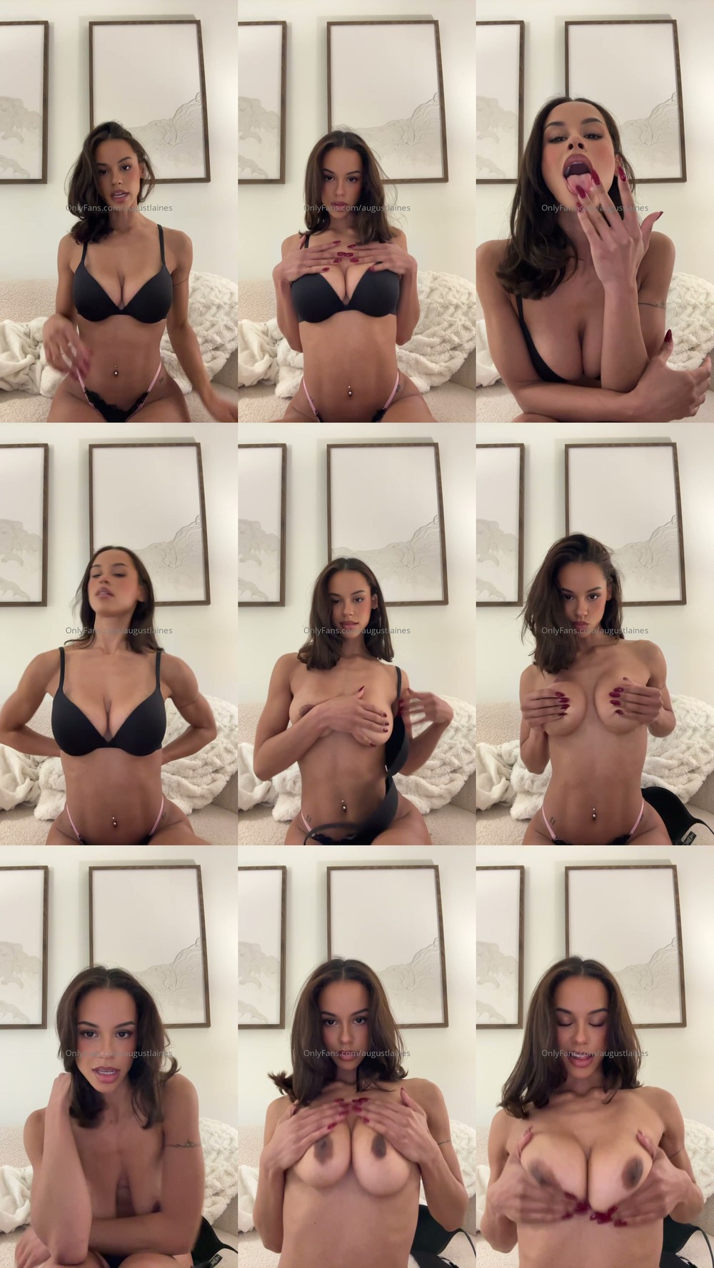 Scene screenshots from August Laines - JOI (OnlyFans)