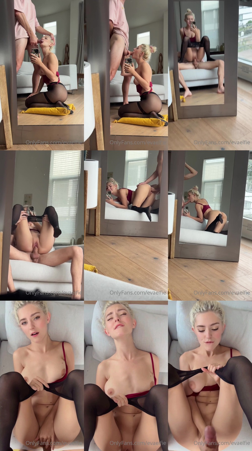 Scene screenshots from Eva Elfie - B/G (OnlyFans)