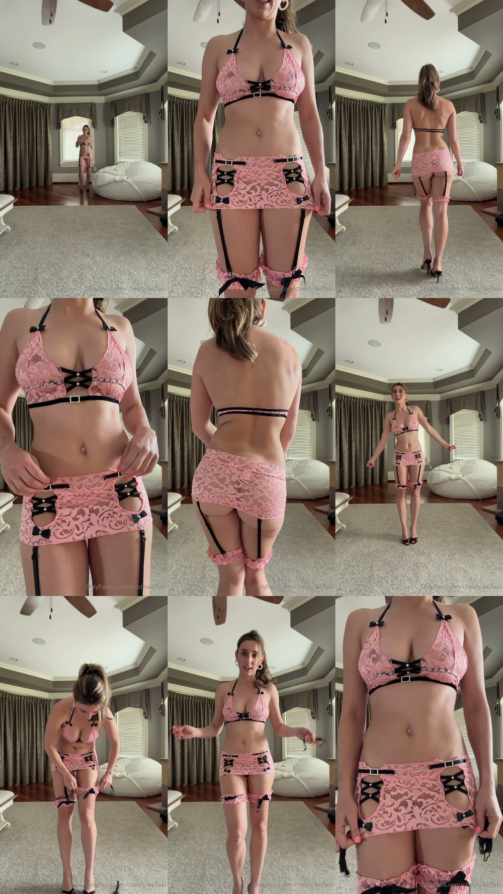 Scene screenshots from Christina Khalil - Wait For You When You Get Home (OnlyFans)