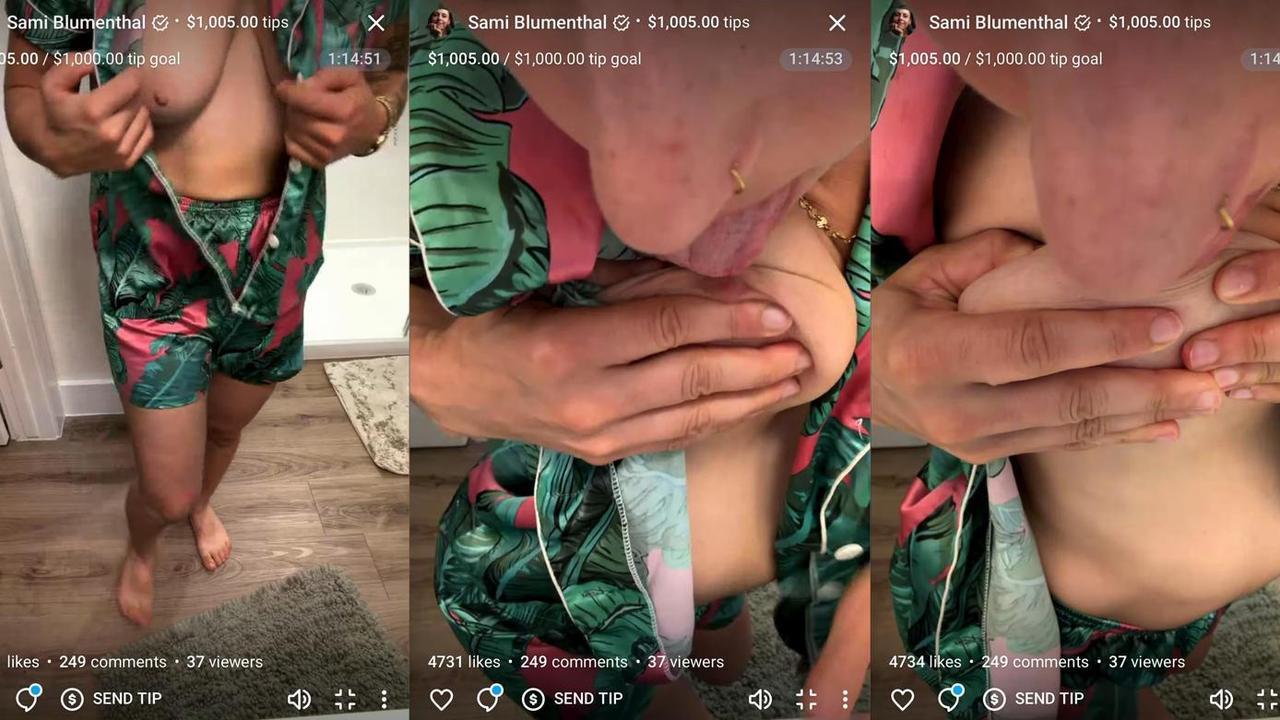 Play Sami Blumenthal (iamsamibee) - $1000 Nipple Licking Goal