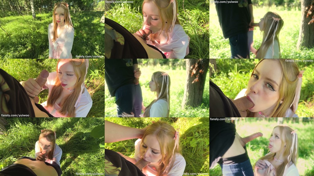 Scene screenshots from Yuiwoo - Friend's Girlfriend Saved My Balls And The World From Blowing Up In The Woods (OnlyFans)